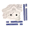 Couleur et faites vos propres masques - Pirate, 4st.