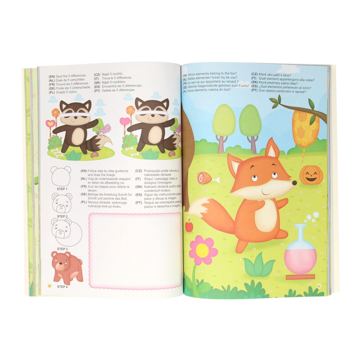 Gagne les activités de couleurs hollandais livre jungle