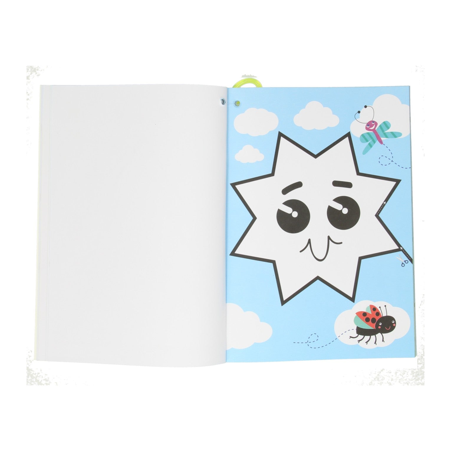 Gagne holland coupe livre de coloriage avec des ciseaux sûrs