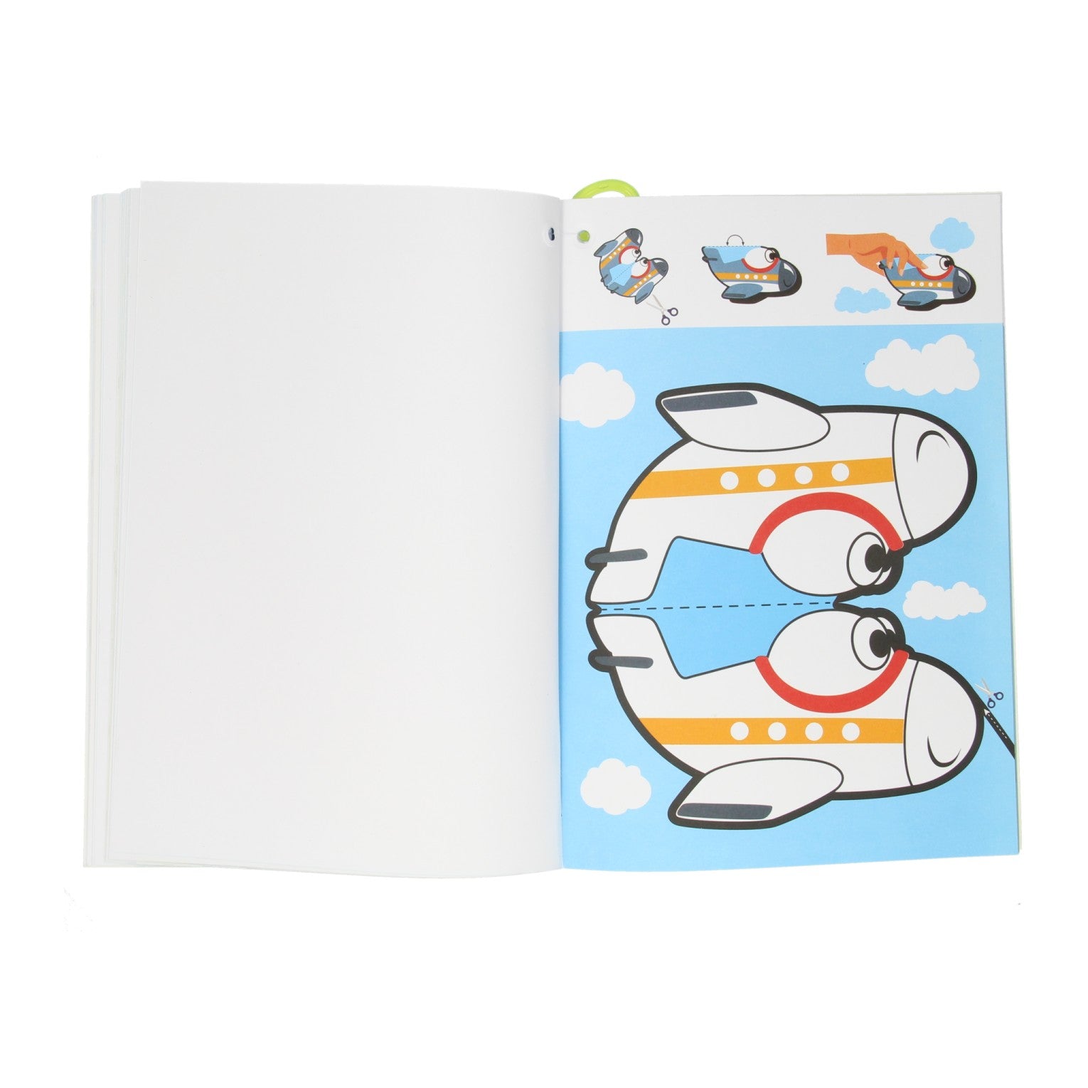 Gagne holland coupe livre de coloriage avec des ciseaux sûrs