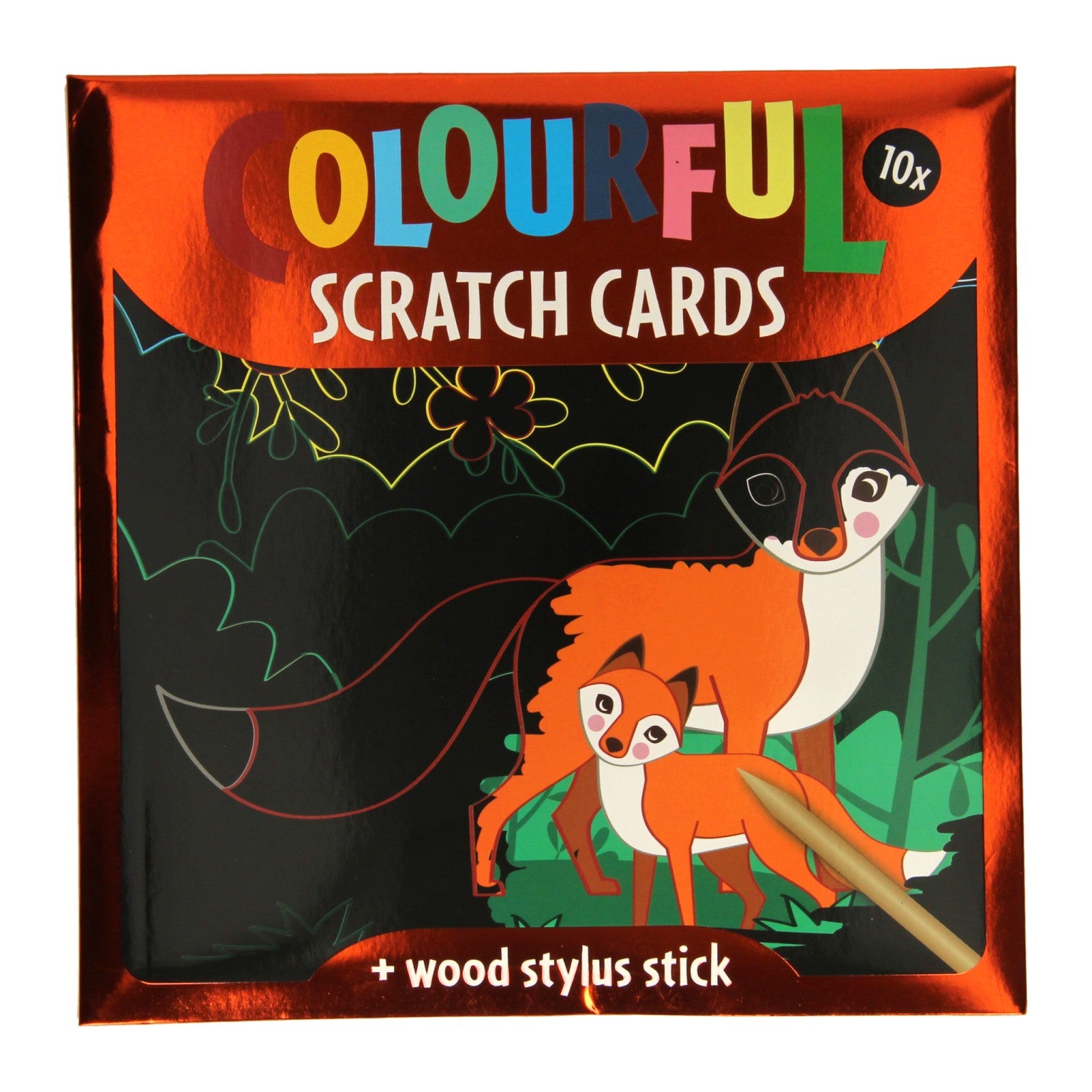 Cartes à gratter - animaux, 10 feuilles