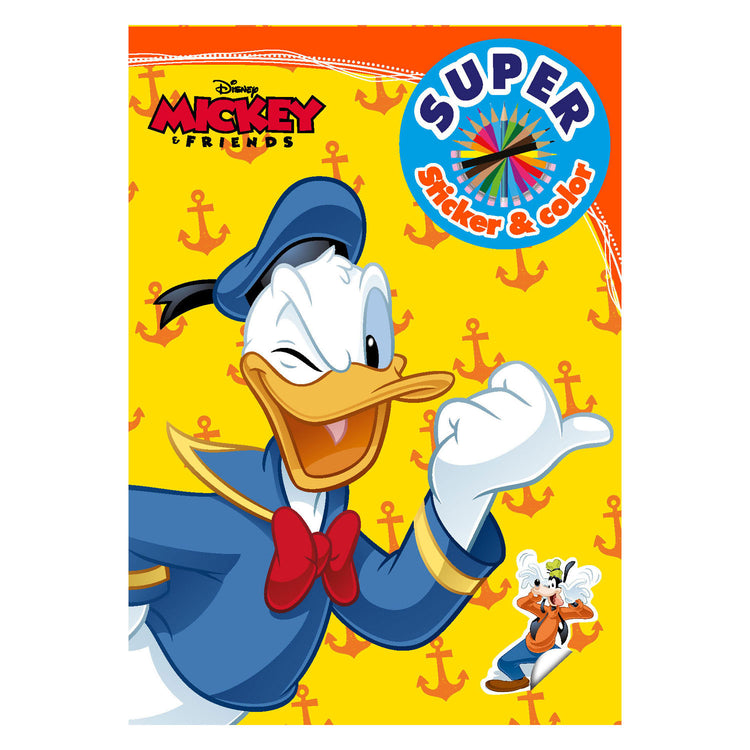 Livre spécial Nederland bv Mickey Friends Super Sticker Color Color Livre