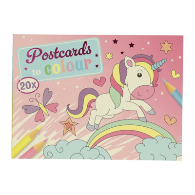 Gagne les cartes postales hollandaises coloriques licornes