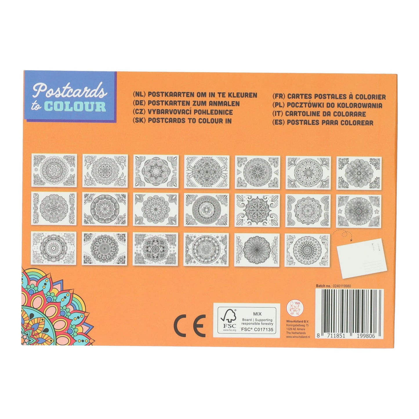Ganne les couleurs des cartes postales hollandaises, 20e