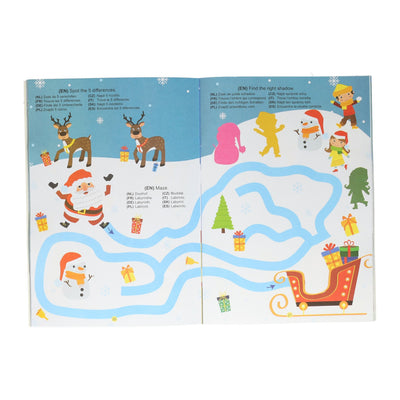 Livre d'activités de couleurs A4 Noël