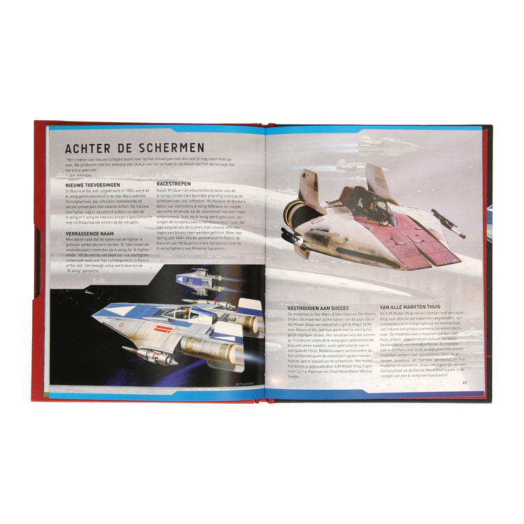 Gagne Holland Star Wars A-wing Deluxe Book avec modèle de construction en bois