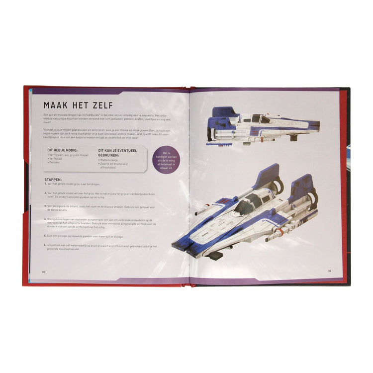 Gagne Holland Star Wars A-wing Deluxe Book avec modèle de construction en bois
