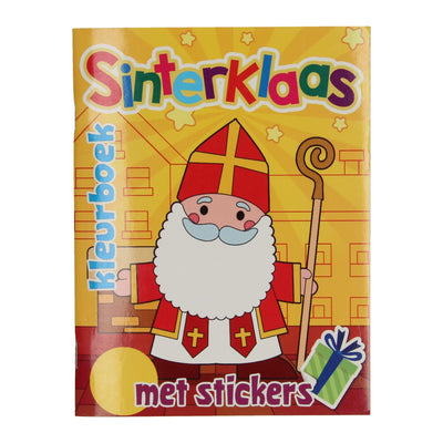Livres spéciaux aux Pays-Bas, par exemple Livre de coloriage Sinterklaas avec autocollants