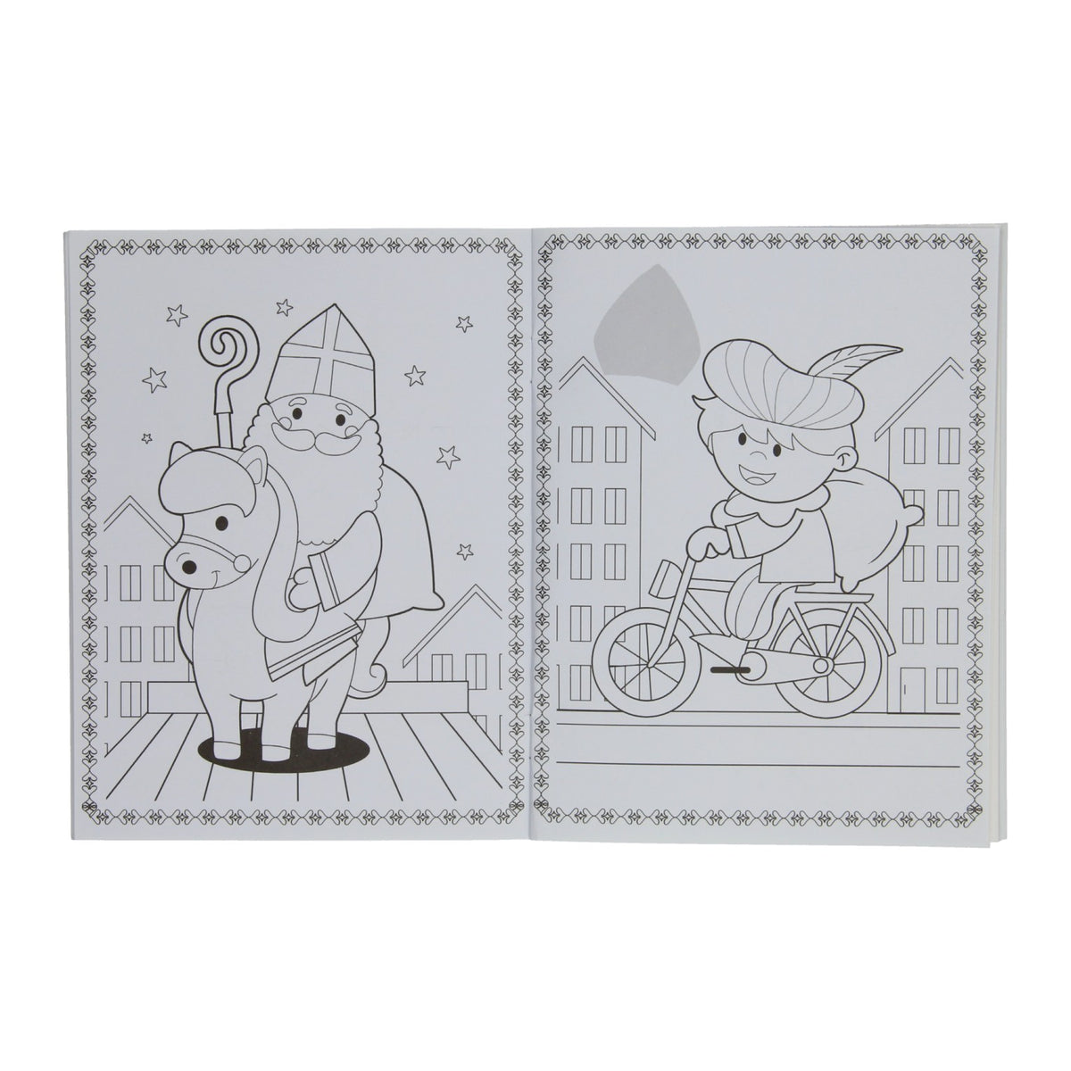 Livres spéciaux aux Pays-Bas, par exemple Livre de coloriage Sinterklaas avec autocollants