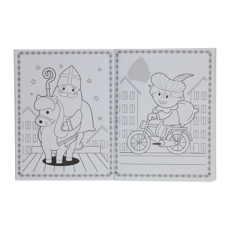 Livres spéciaux aux Pays-Bas, par exemple Livre de coloriage Sinterklaas avec autocollants