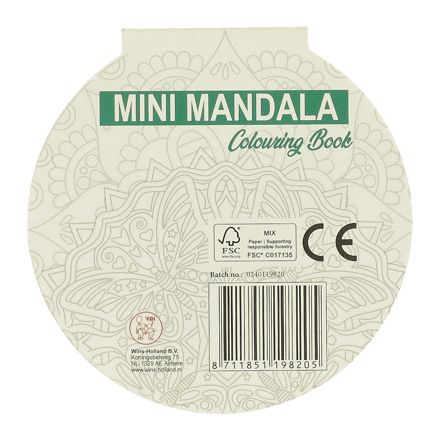 Gagne le livre de couleurs de Mini Minala Mini Mandala