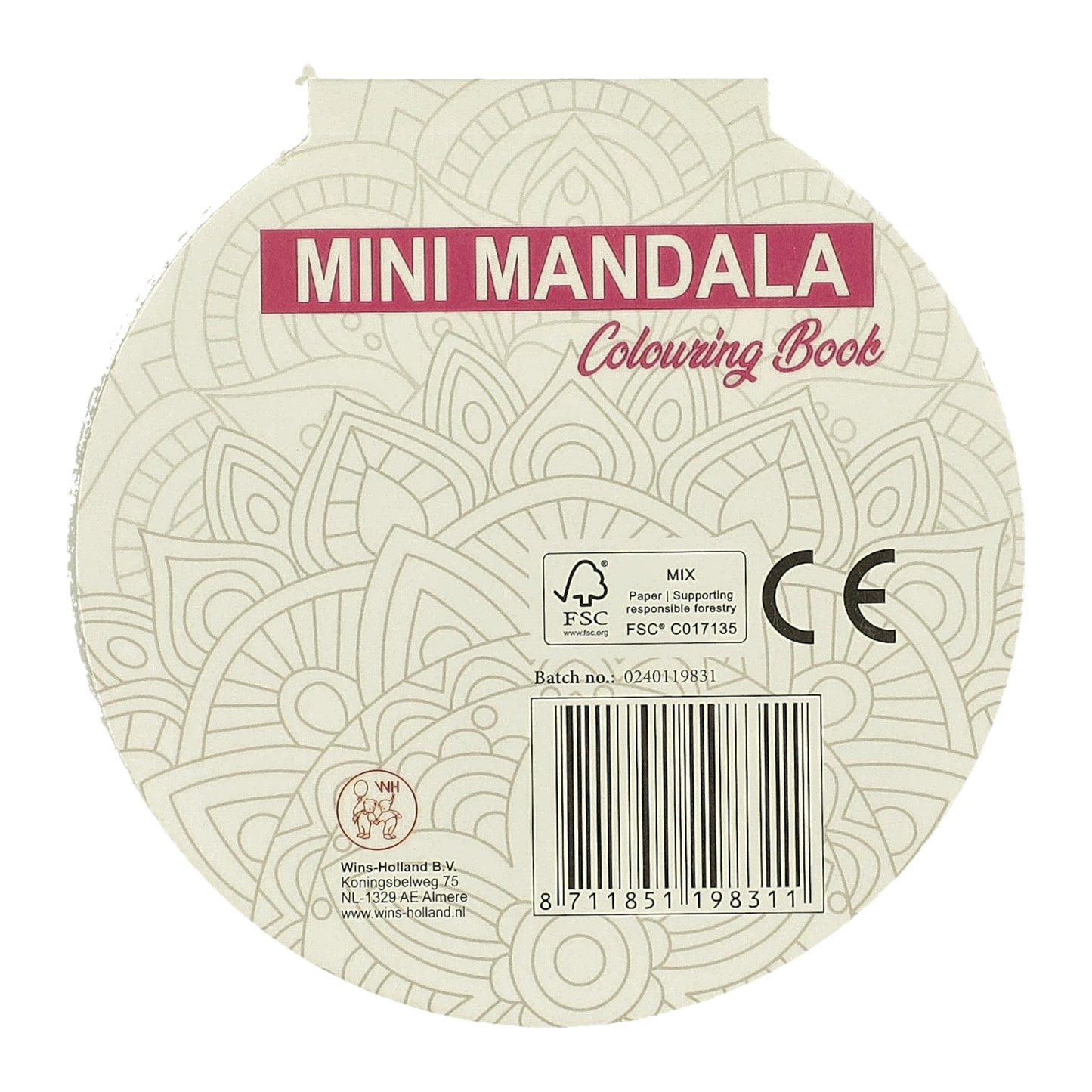 Gagne le livre de couleurs de Mini Minala Mini Mandala