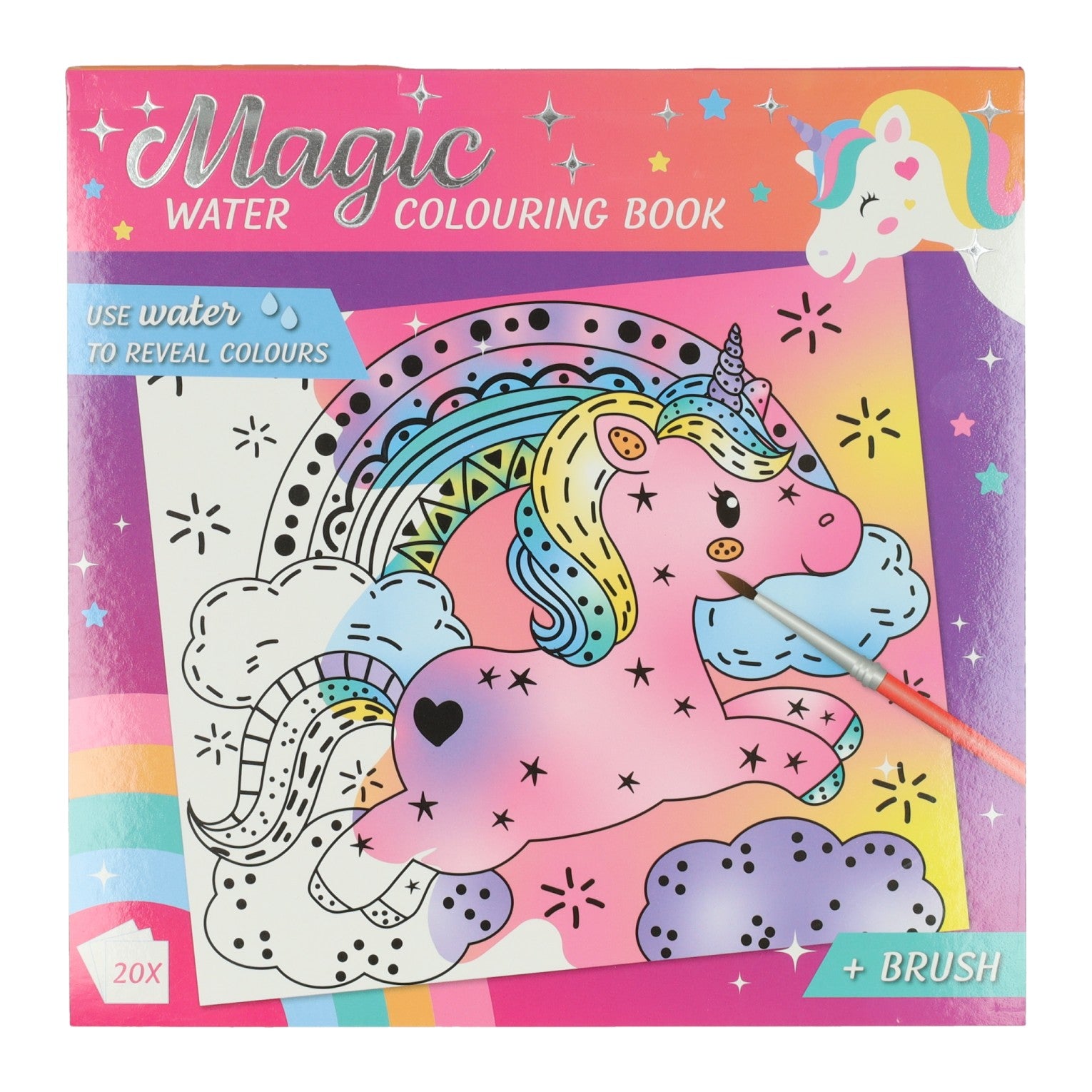 Gagne la licorne de bloc de couleur aquarelle magique hollandaise