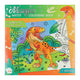 Gagne le dinosaure de bloc de couleur aquarelle magique hollandaise