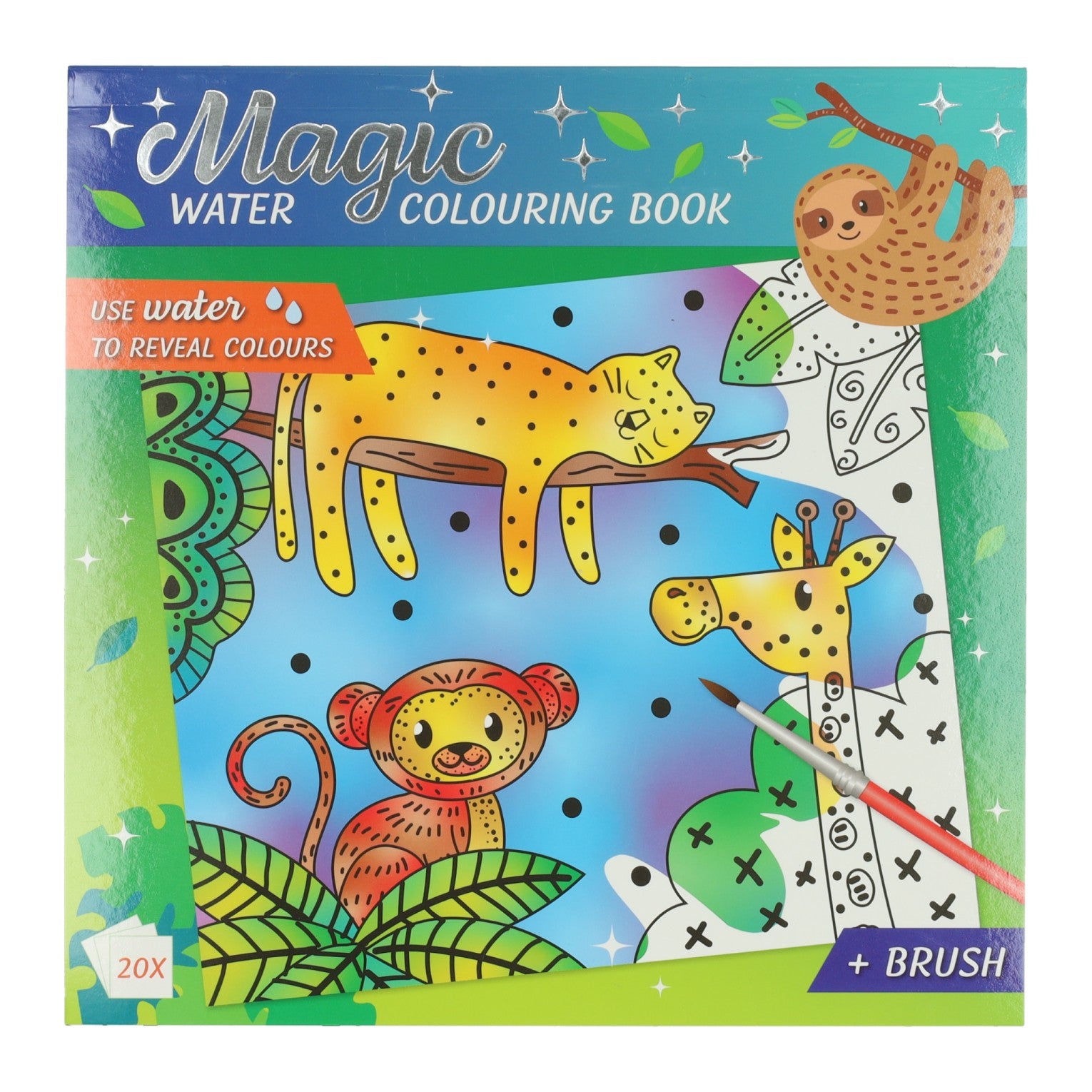 Gagne le bloc de couleur aquarelle magique hollandais animaux de la jungle