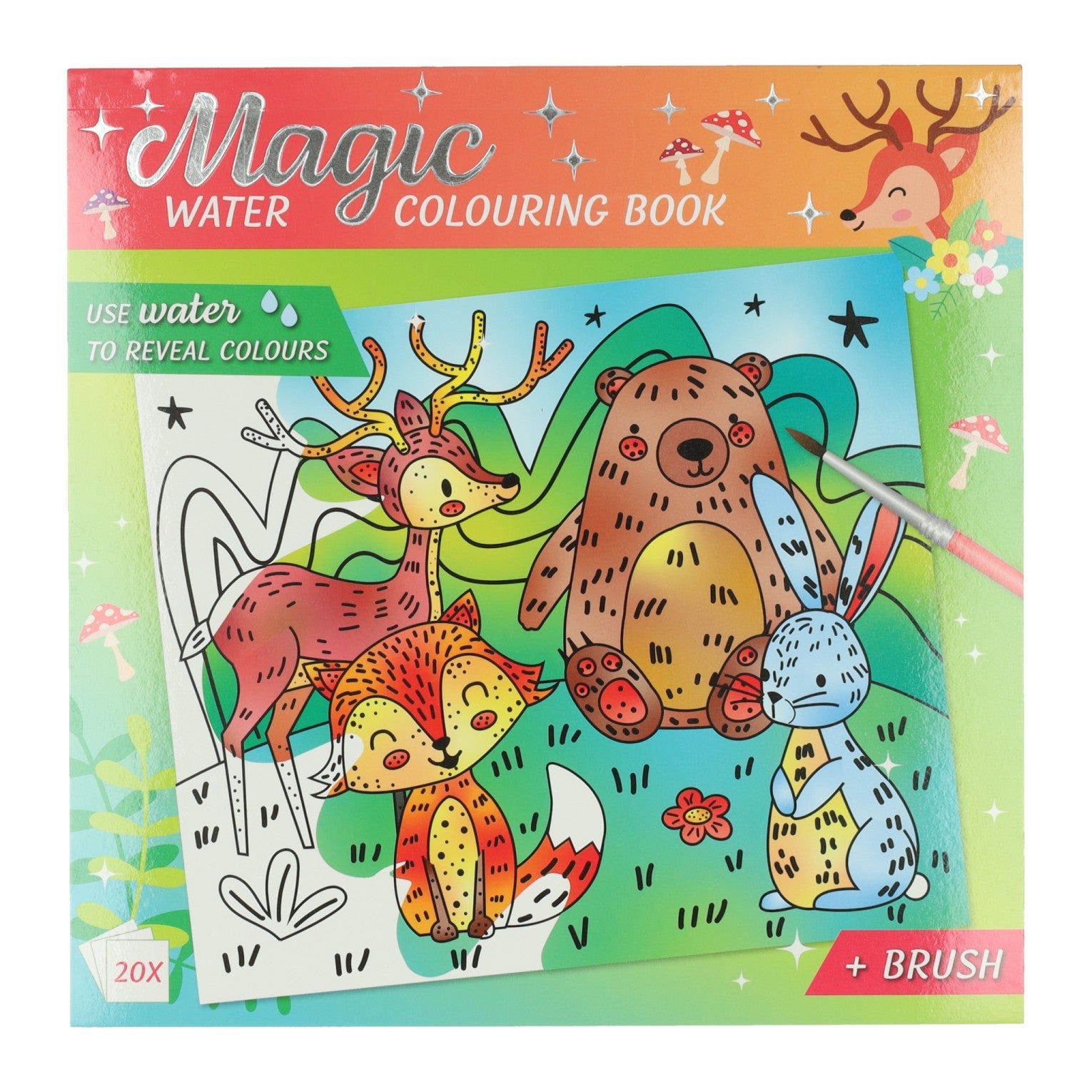 Gagne les animaux de la forêt de bloc de couleur aquarelle magique hollandaise