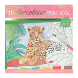 Wins Holland bloc de coloriage aquarelle adultes - animaux sauvages - comprenant un pinceau et 6 couleurs d'aquarelle - afbeelding 2