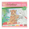 Wins Holland bloc de coloriage aquarelle adultes - animaux sauvages - comprenant un pinceau et 6 couleurs d'aquarelle
