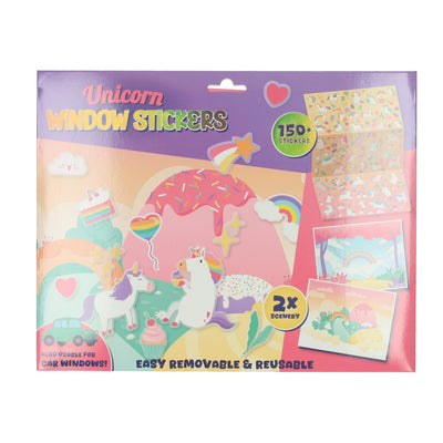Autocollants de fenêtre licorne réutilisables Wins Holland, 150 pcs.