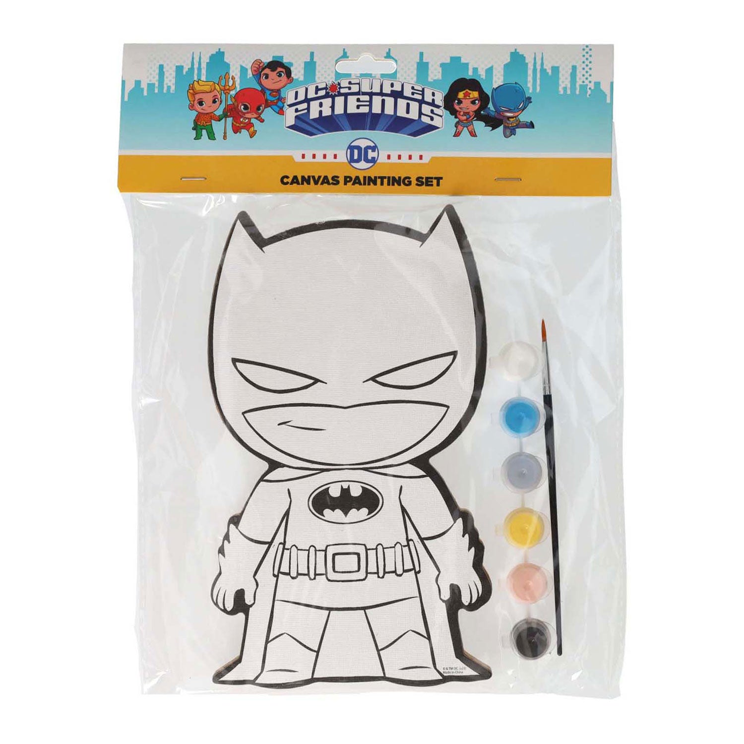 Wins Holland peinture sur toile DC Comics - Batman - comprenant un pinceau et 6 couleurs de peinture