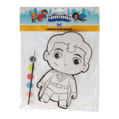 Wins Holland peinture sur toile DC Comics - Superman - comprenant un pinceau et 6 couleurs de peinture