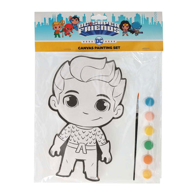 Wins Holland peinture sur toile DC Comics - Aquaman - comprenant un pinceau et 6 couleurs de peinture