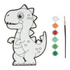 Wins Holland Canvas Painting - Dino - comprenant un pinceau et 6 couleurs de peinture