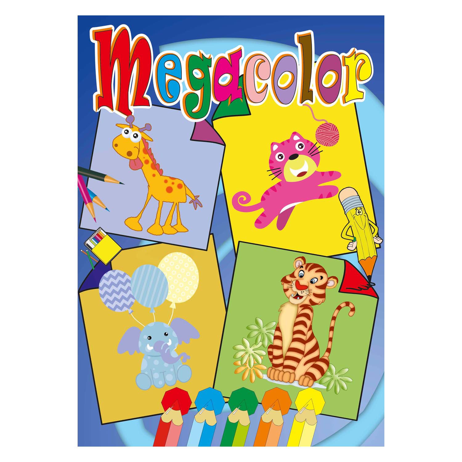 Livres spéciaux Pays-Bas bv megacolor livre de coloriage animaux