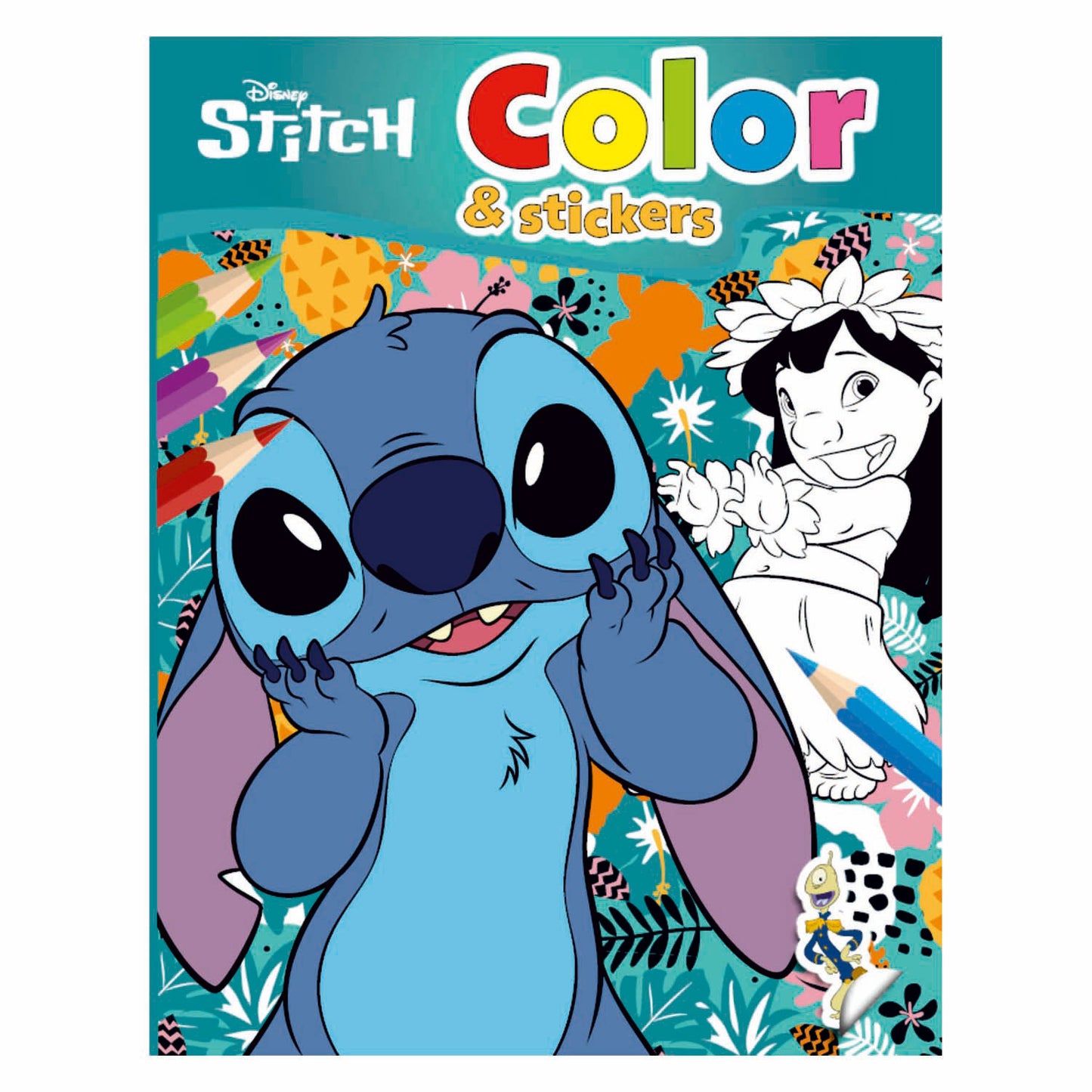 Livres spéciaux Pays-Bas bv stitch livre de coloriage et autocollants