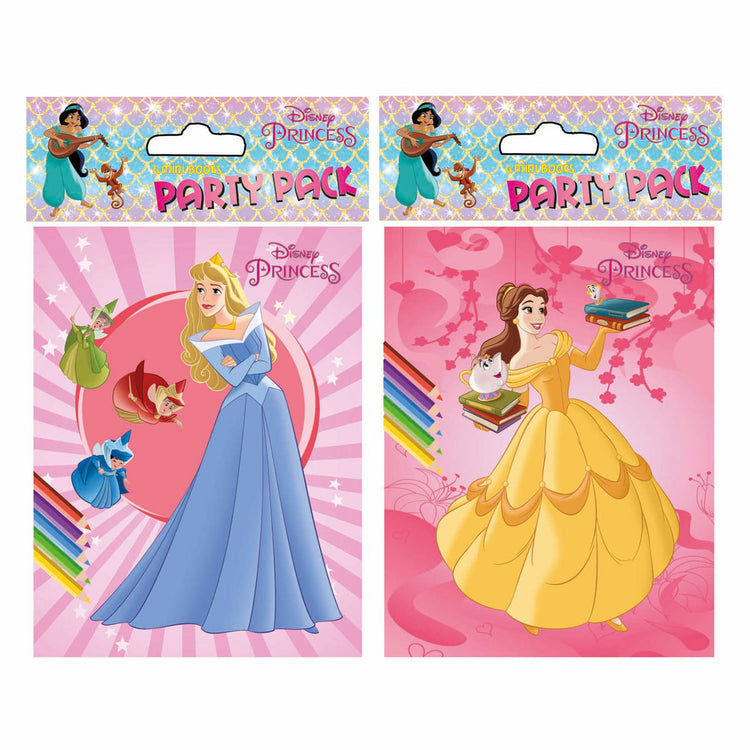 Livres spéciaux Pays-Bas bv Disney party livres de coloriage princesse, 6 pcs.