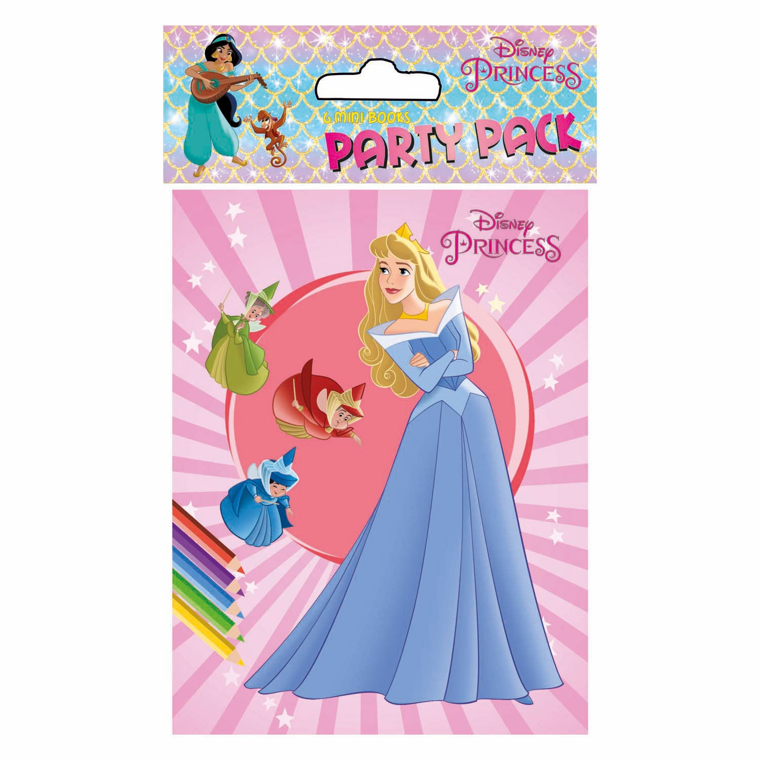 Livres spéciaux Pays-Bas bv Disney party livres de coloriage princesse, 6 pcs.
