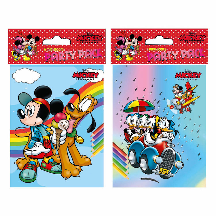 Livres spéciaux Pays-Bas bv Disney party livres de coloriage Mickey, 6 pcs.