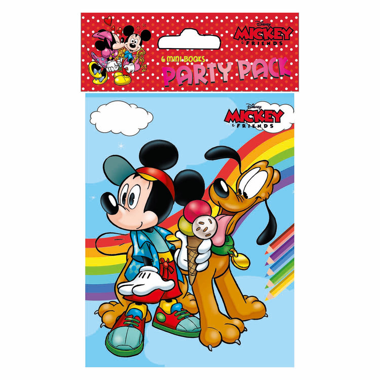 Livres spéciaux Pays-Bas bv Disney party livres de coloriage Mickey, 6 pcs.