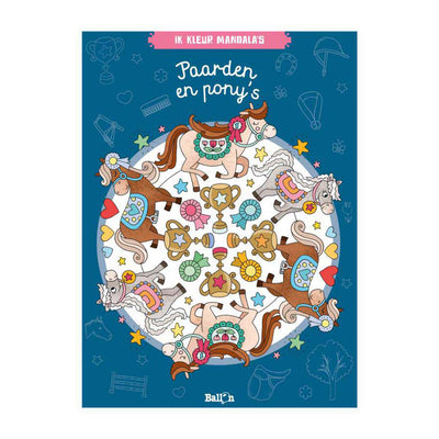 Wins Holland I colorie des mandalas chevaux et poneys - livre de coloriage