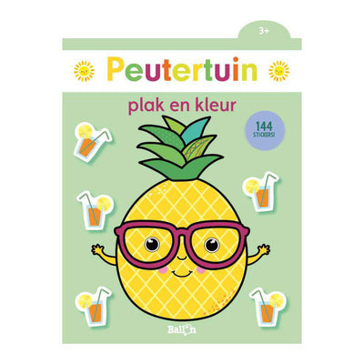 Gagne Holland tranche et colore l'ananas du jardin des tout-petits 3+