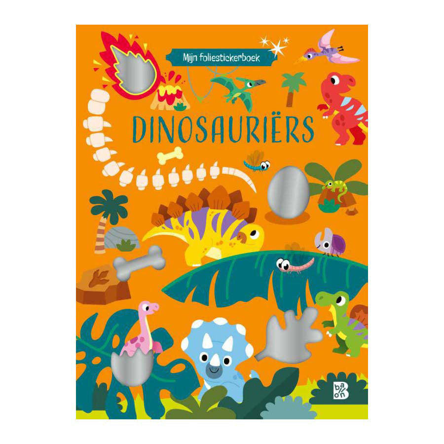 Gagne la Hollande mon livre d'autocollants en aluminium dinosaures