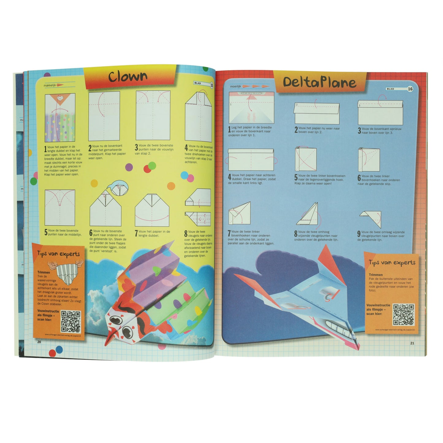 Gagne des avions en papier Holland - 19 modèles pliables