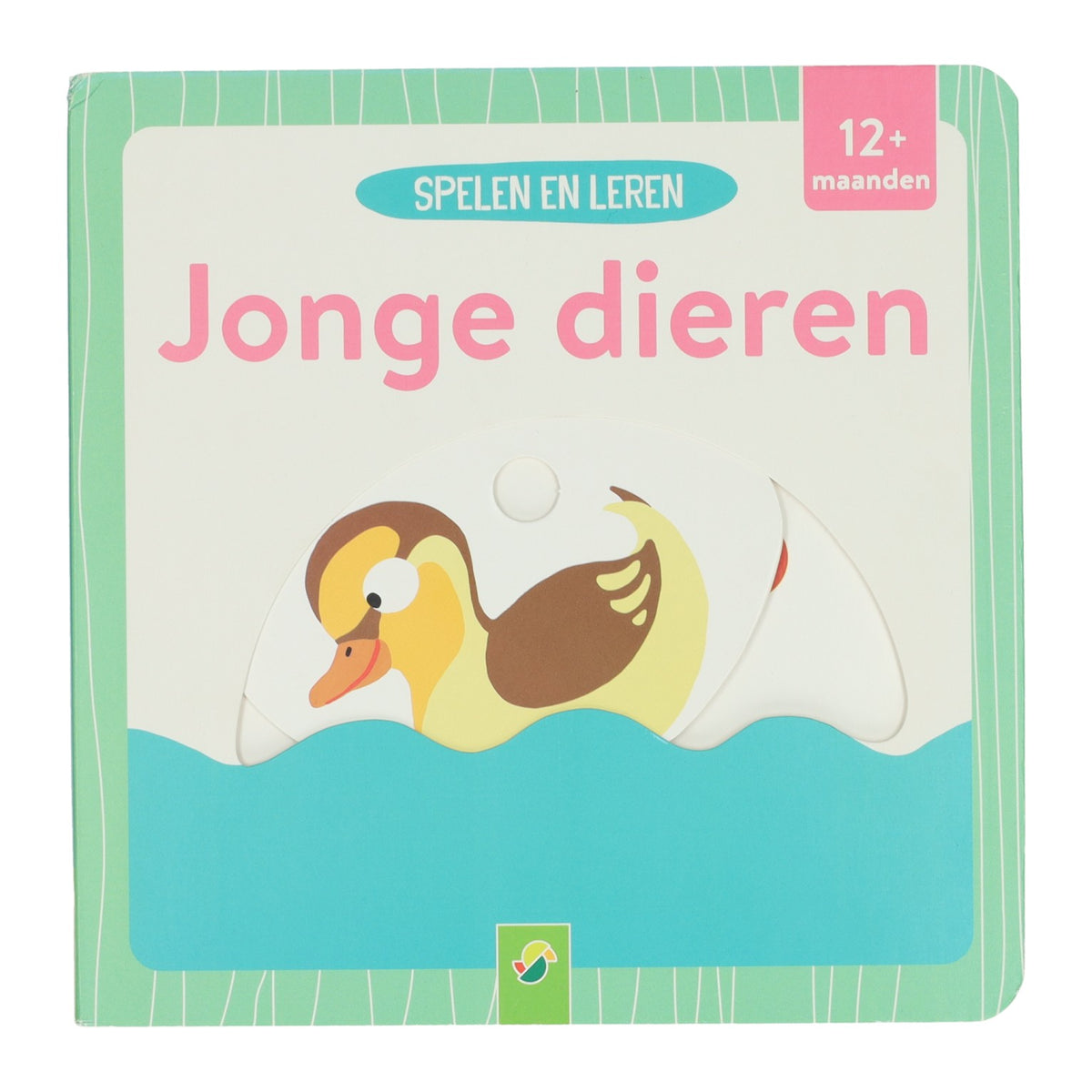 Livre coulissant en carton Wins Holland - les jeunes animaux jouent et apprennent