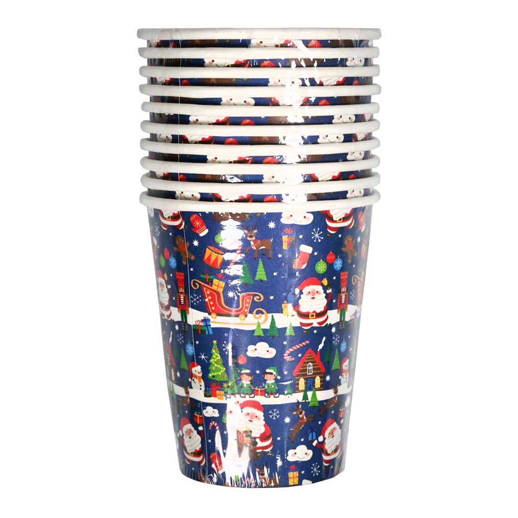 Wins Holland gobelets en papier Noël - 10 pcs.