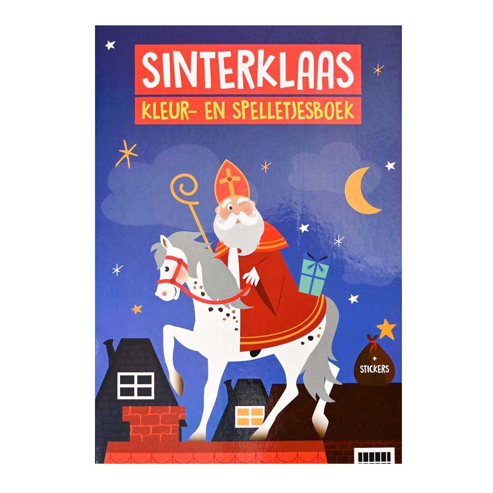 Wins Holland livre de coloriage et de jeux A4 Sinterklaas