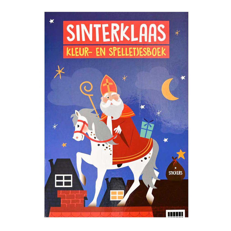Wins Holland livre de coloriage et de jeux A4 Sinterklaas
