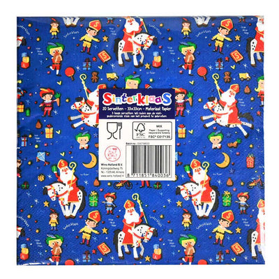 Wins Holland serviettes fête Sinterklaas - 20 pcs.
