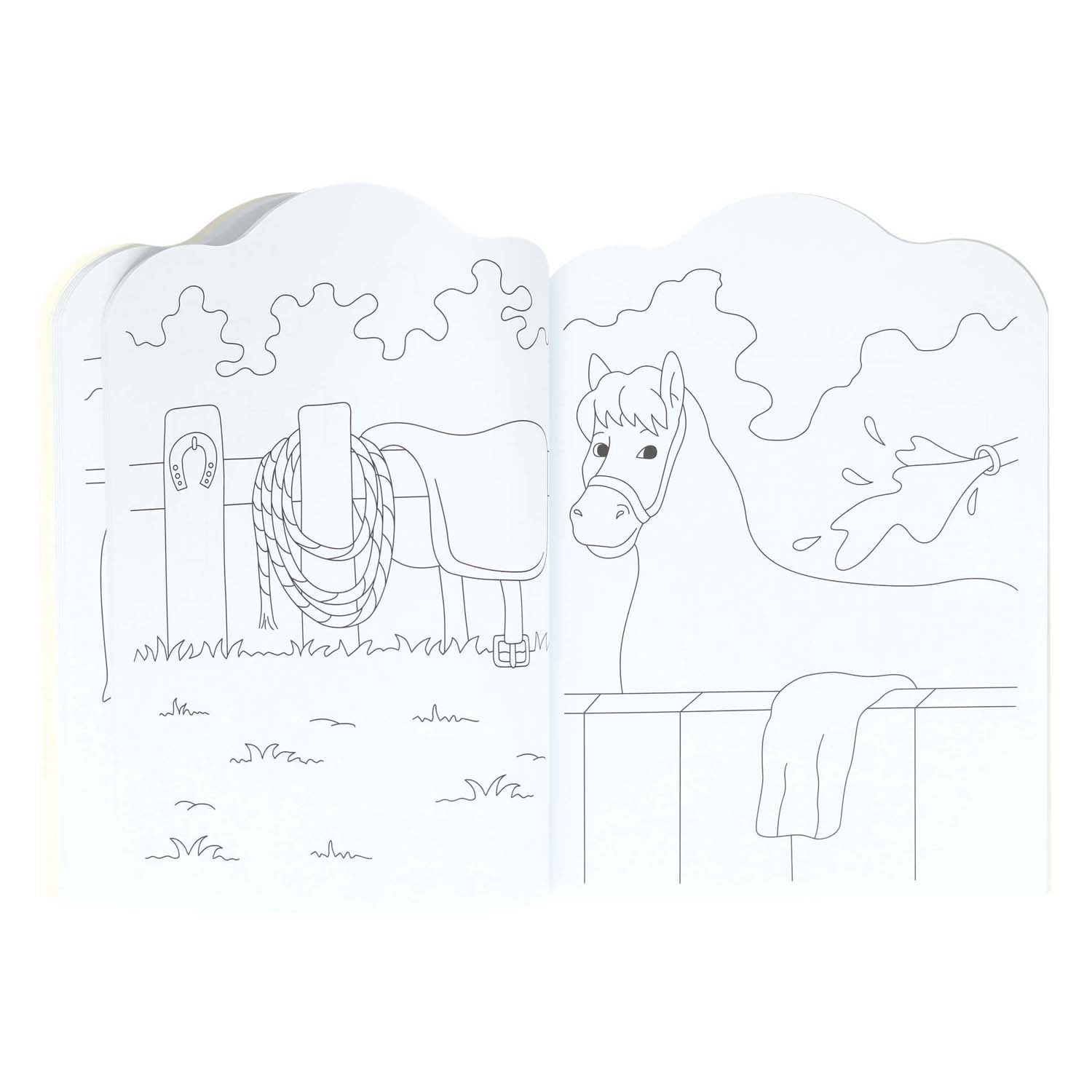 Wins Holland – livre de coloriage pour enfants, poneys et chevaux, 96 pages