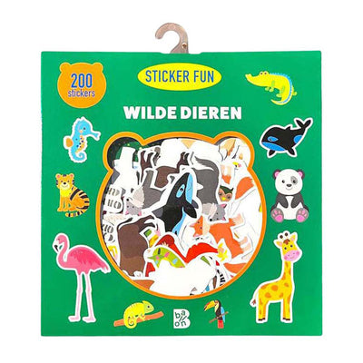Autocollant animaux sauvages Wins Holland amusant - 200 autocollants amovibles