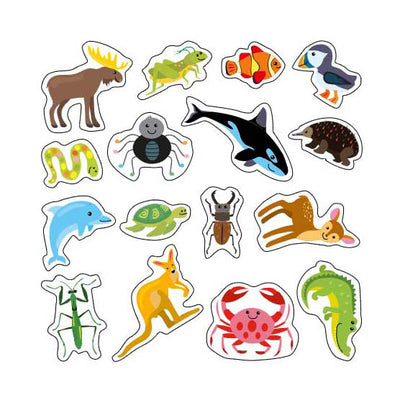 Autocollant animaux sauvages Wins Holland amusant - 200 autocollants amovibles