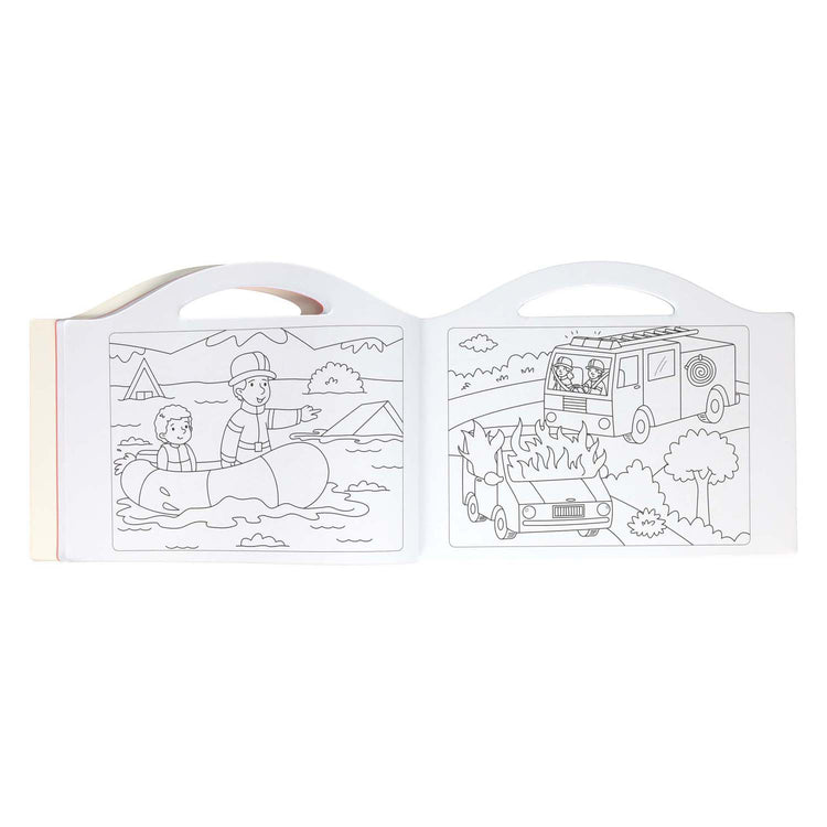 Wins Holland mon livre de coloriage les pompiers - avec autocollants et 96 pages à colorier