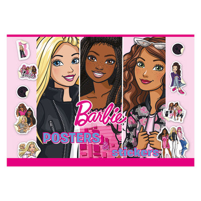 Livres spéciaux Pays-Bas BV Barbie livre d'affiches à colorier avec des autocollants