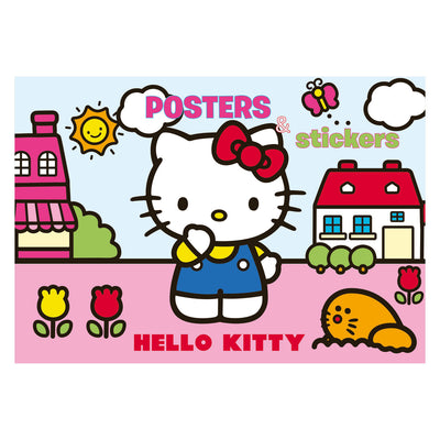 Livres spéciaux Pays-Bas bv hello kitty livre d'affiches à colorier avec des autocollants