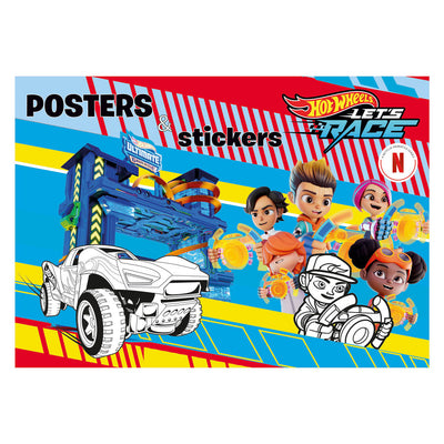 Livre spécial Pays-Bas BV Hot Wheels livre d'affiches à colorier avec des autocollants