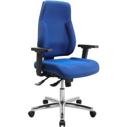 Chaise de bureau signum realspace bleu réglable